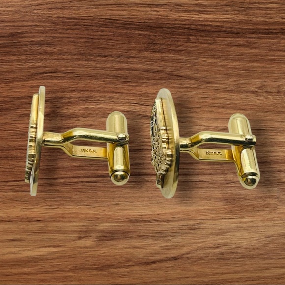 Rare Vintage 12KT Gold Filled United States Cufflinks Collectible Nice Gift - Picture 8 of 14